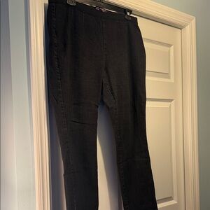 Black Jeans Pull On Slim Fit Pants Size 18W